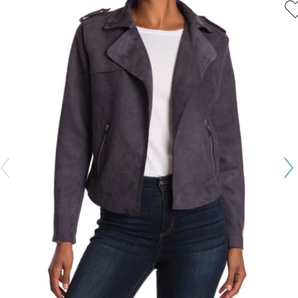 Philosophy Micro-Suede Moto Jacket